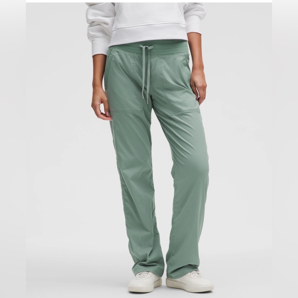 NWT Lululemon Dance Studio Mid-Rise Lined Pant Crater Blue 8